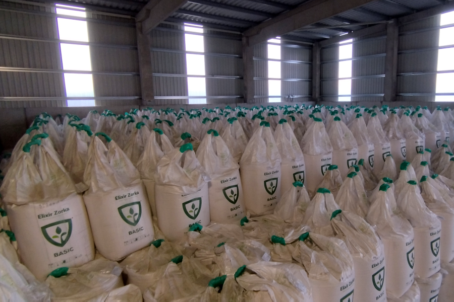 Big bag zsákos áruk tárolása